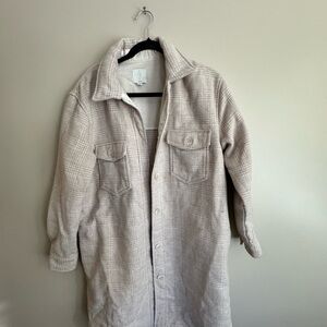 Plaid Button-Up Coat